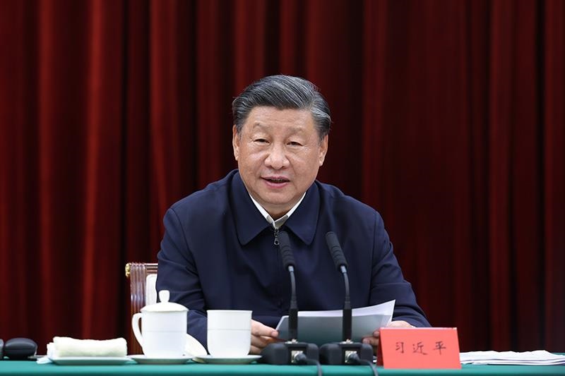 △2023年10月12日，習近平總書記在江西南昌市主持召開進一步推動長江經(jīng)濟帶高質(zhì)量發(fā)展座談會并發(fā)表重要講話。