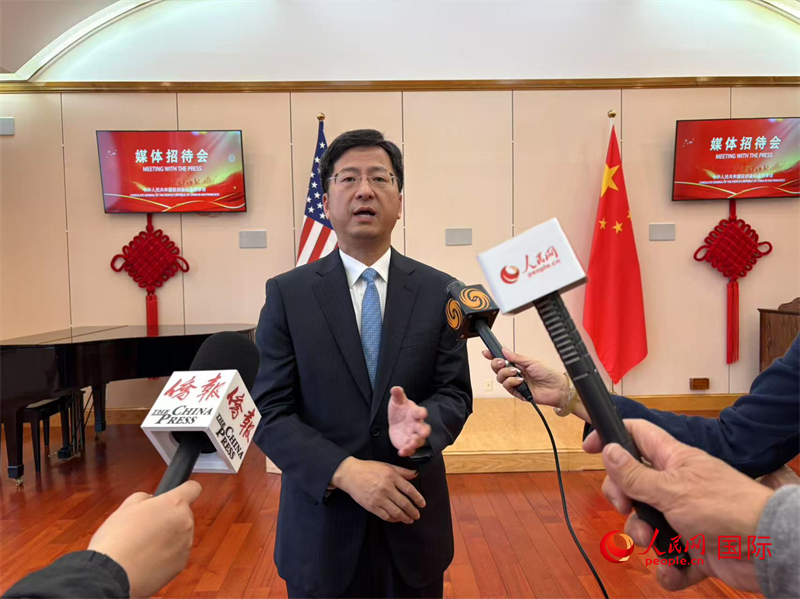 張建敏接受人民網(wǎng)等媒體記者采訪(fǎng)。人民網(wǎng) 鄧圩攝