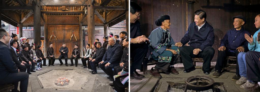 左圖由新華社記者謝環(huán)馳拍攝；右圖由新華社記者蘭紅光拍攝。