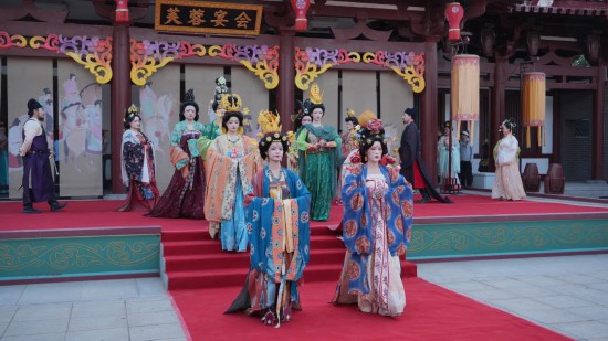 大唐芙蓉園舉辦的漢服展演活動(dòng)。受訪者供圖